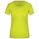 Koszulka Damska Sportowa Odprowadzajaca Wilgoc JN357 - Acid Yellow