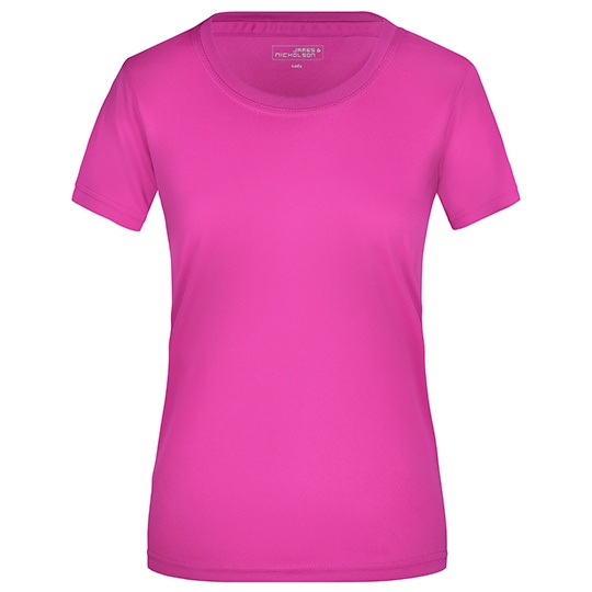 Koszulka Damska Sportowa Odprowadzajaca Wilgoc JN357 - Pink