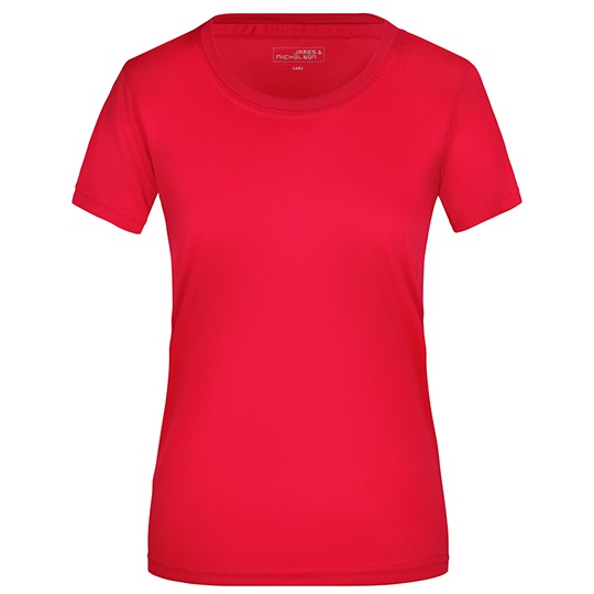 Damska koszulka sportowa Slim JN357 - Red