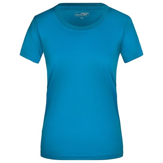 Koszulka Damska Sportowa Odprowadzajaca Wilgoc JN357 - Turquoise