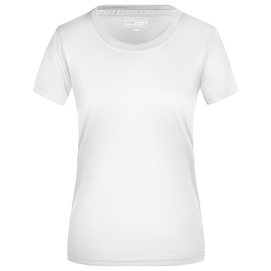 Damska koszulka sportowa Slim JN357 - White