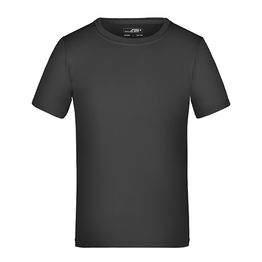 Dziecieca Koszulka Sportowa Odprowadzajaca Wilgoc JN358K - Black