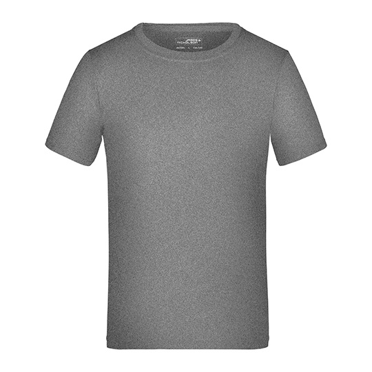 Dziecięca Koszulka Sportowa Odprowadzająca Wilgoć JN358K - Dark Melange