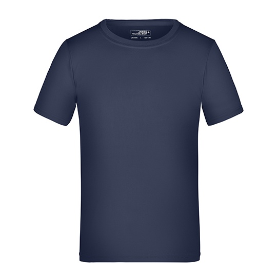 Dziecieca Koszulka Sportowa Odprowadzajaca Wilgoc JN358K - Navy
