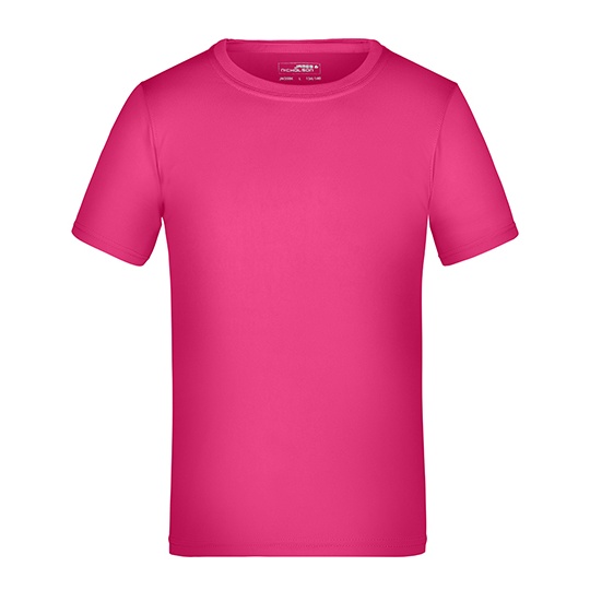 Dziecieca Koszulka Sportowa Odprowadzajaca Wilgoc JN358K - Pink