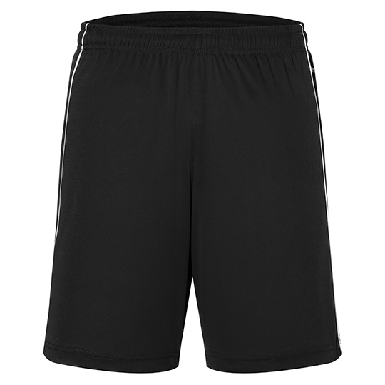 Spodenki Sportowe Klasyczne Z Lampasami JN387 - Black & White