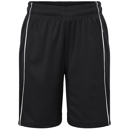 Spodenki Dzieciece Klasyczne Sportowe JN387K - Black & White