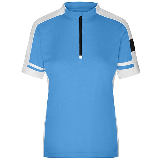 Koszulka Rowerowa Damska Slim Odprowadzajaca Wilgoc JN451 - Cobalt