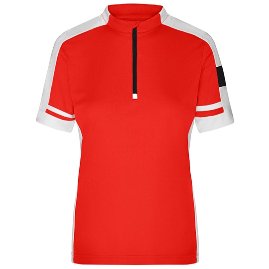 Koszulka Rowerowa Damska Slim Odprowadzajaca Wilgoc JN451 - Red