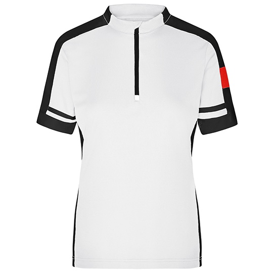 Koszulka Rowerowa Damska Slim Odprowadzajaca Wilgoc JN451 - White