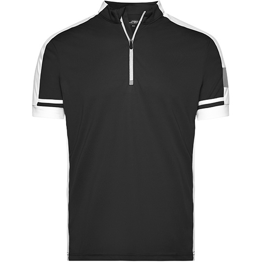 Koszulka Rowerowa Meska Slim Odprowadzajaca Wilgoc JN452 - Black