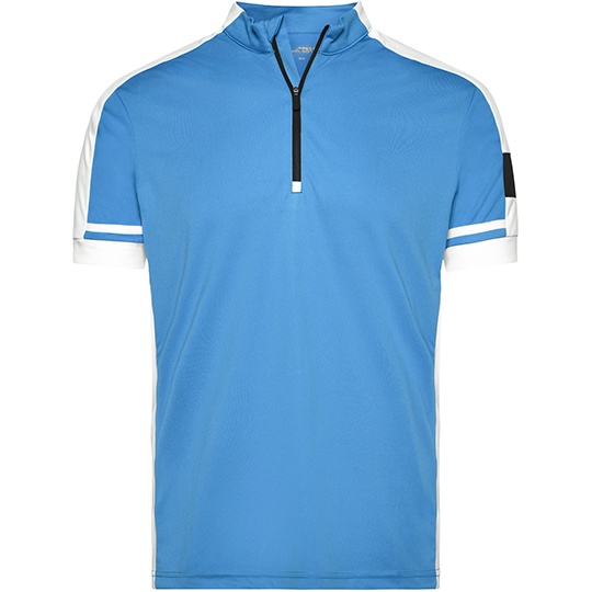 Koszulka Rowerowa Meska Slim Odprowadzajaca Wilgoc JN452 - Cobalt