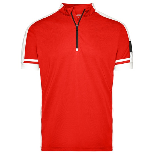 Koszulka Rowerowa Meska Slim Odprowadzajaca Wilgoc JN452 - Red