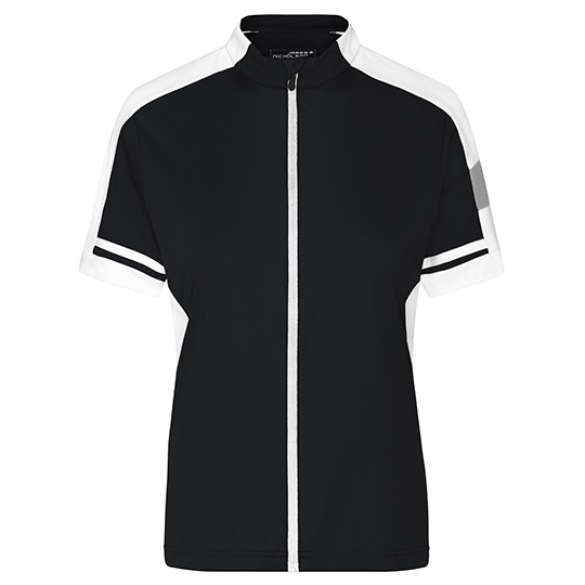 Damska Koszulka Rowerowa Slim Odprowadzajaca Wilgoc JN453 - Black