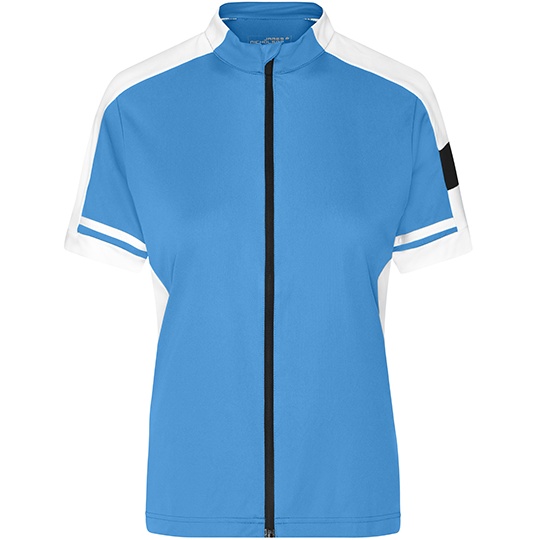 Damska koszulka rowerowa Slim z krótkim rękawem JN453 - Cobalt