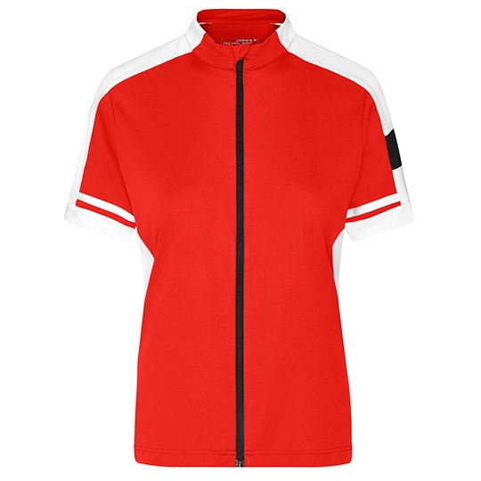 Damska Koszulka Rowerowa Slim Odprowadzajaca Wilgoc JN453 - Red