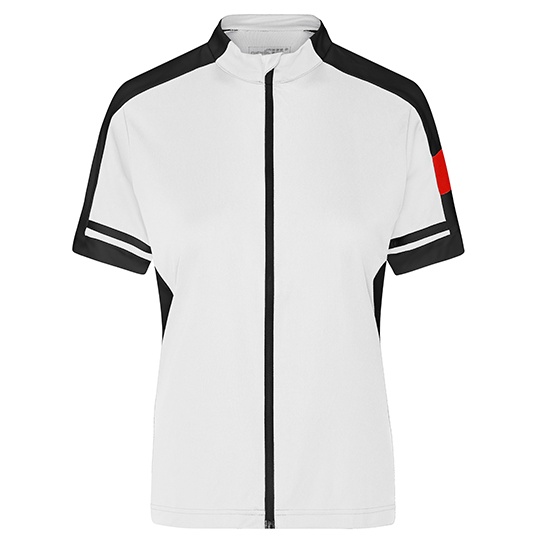 Damska Koszulka Rowerowa Slim Odprowadzajaca Wilgoc JN453 - White
