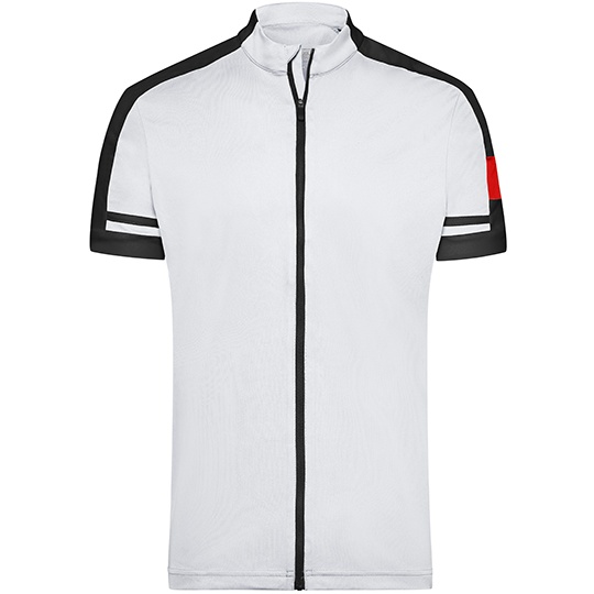 Koszulka Rowerowa Meska Odprowadzajaca Wilgoc JN454 - White