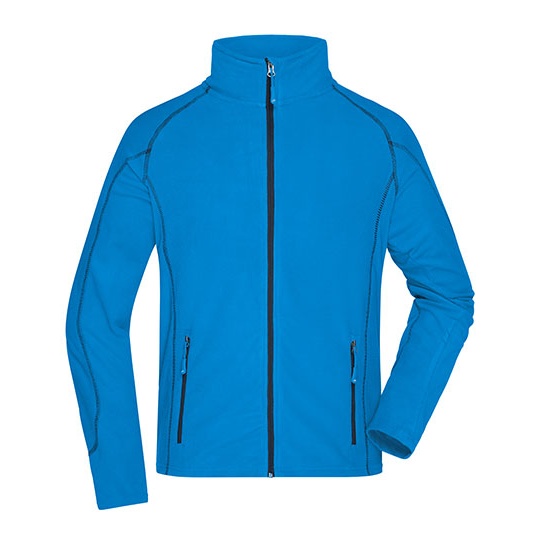 Bluza Polarowa Meska Oddychajaca JN597 - Aqua & Navy