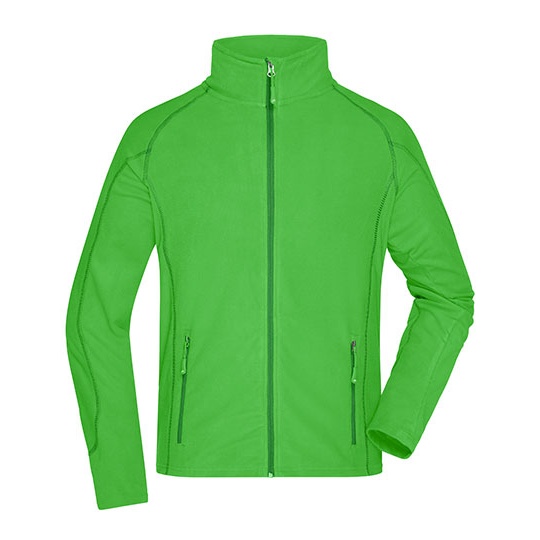 Bluza Polarowa Meska Oddychajaca JN597 - Green & Dark Green