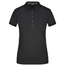 Damska koszulka polo slim JN707 - Black