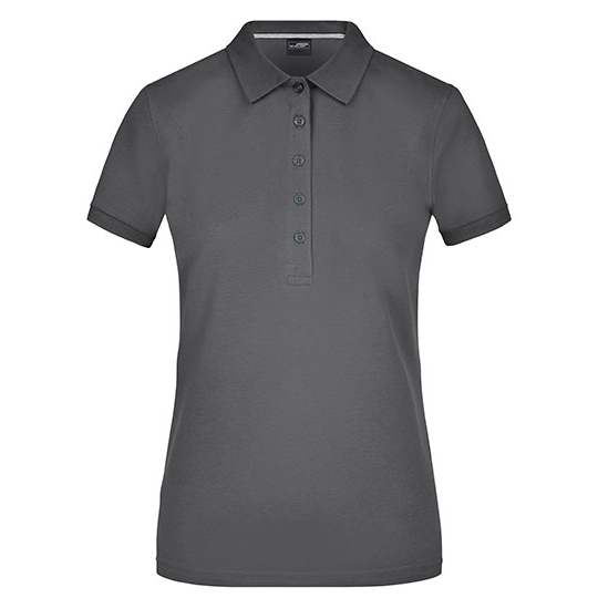 Damska koszulka polo slim JN707 - Carbon