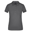 Damska koszulka polo slim JN707 - Carbon