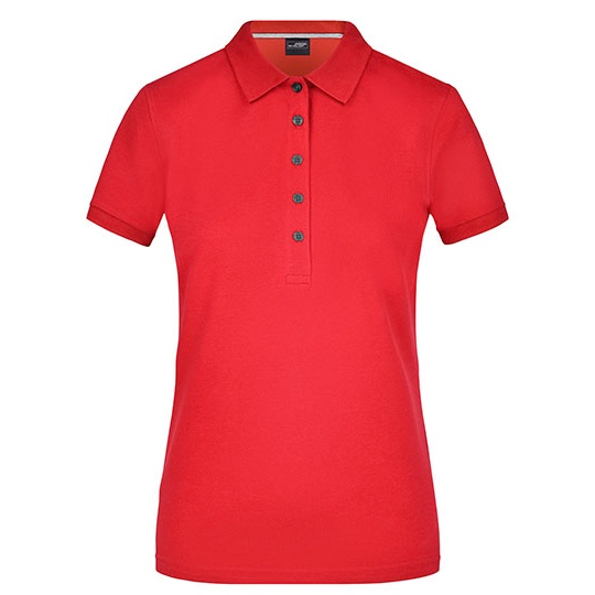 Damska koszulka polo slim JN707 - Light Red