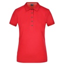 Damska koszulka polo slim JN707 - Light Red