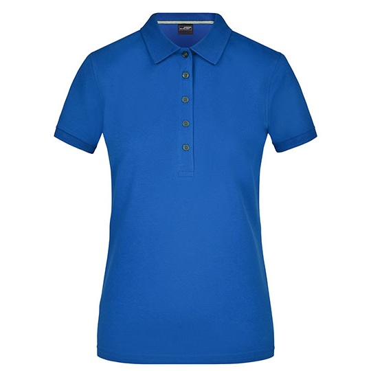 Damska koszulka polo slim JN707 - Royal