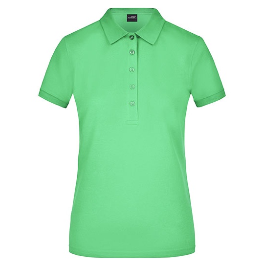 Koszulka Polo Damska Slim JN709 - Lime Green
