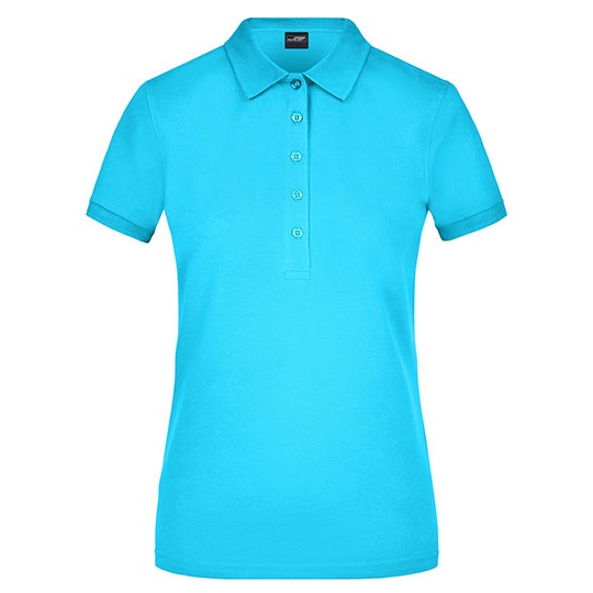 Koszulka Polo Damska Slim JN709 - Turquoise
