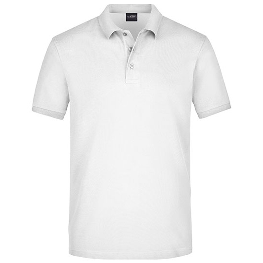 Koszulka Polo Meska Bawelniana Pique JN710 - White