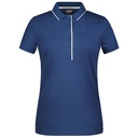 Koszulka Polo Damska Slim Fit Bawełniana JN727 - Navy & White