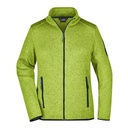 Damska Kurtka Polarowa Dzianinowa Slim JN761 - Kiwi Melange & Royal