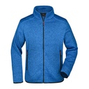 Kurtka Polarowa Slim Melanzowa JN762 - Royal Melange & Red