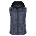 Damska Kamizelka Hybrydowa Pikowana Termoizolacyjna JN767 - Light Melange & Anthracite Melange