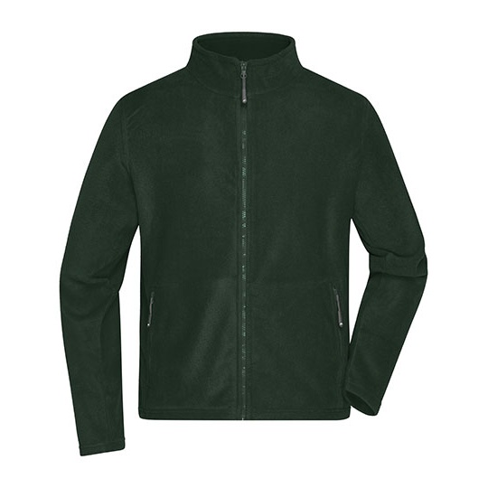 Kurtka Polarowa Meska Antypilingowa JN782 - Dark Green