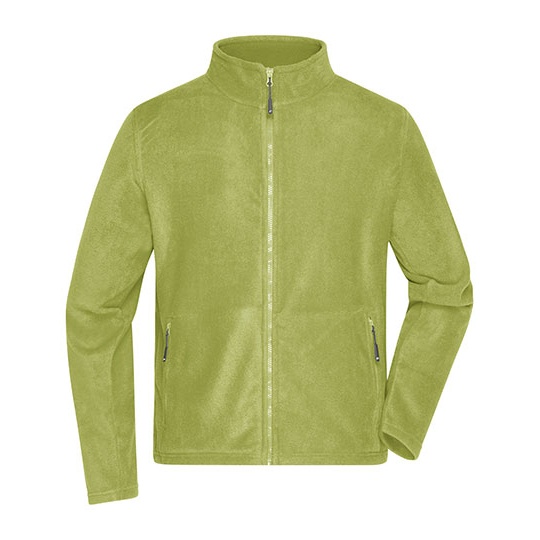 Kurtka Polarowa Meska Antypilingowa JN782 - Lime Green