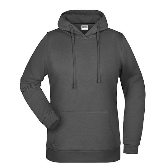 Bluza Damska z Kapturem Bawelniana JN795 - Graphite
