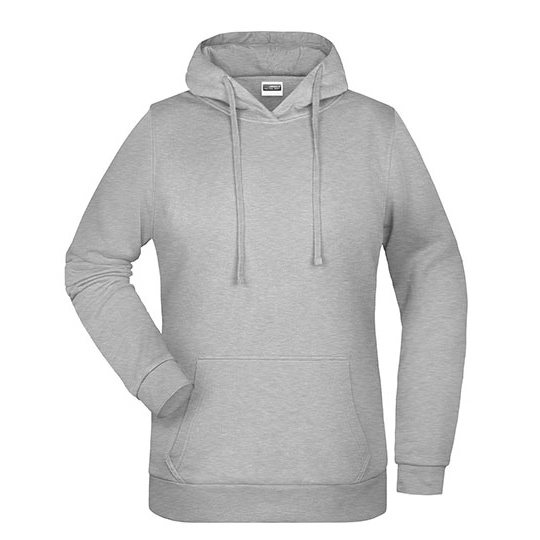 Bluza Damska z Kapturem Bawelniana JN795 - Grey Heather