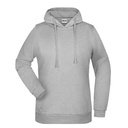 Bluza Damska z Kapturem Bawelniana JN795 - Grey Heather