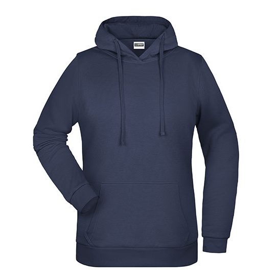 Bluza Damska z Kapturem Bawelniana JN795 - Navy