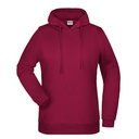 Bluza Damska z Kapturem Bawełniana JN795 - Wine