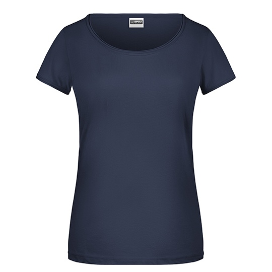 T-shirt Damski Slim Bawełniany JN8001 - Navy