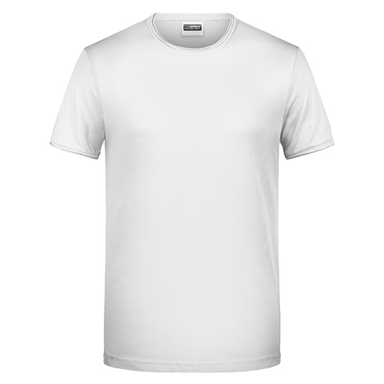 T-shirt męski klasyczny JN8002 - White