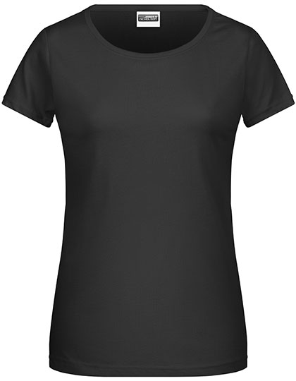 T-shirt Damski Klasyczny JN8007 - Black