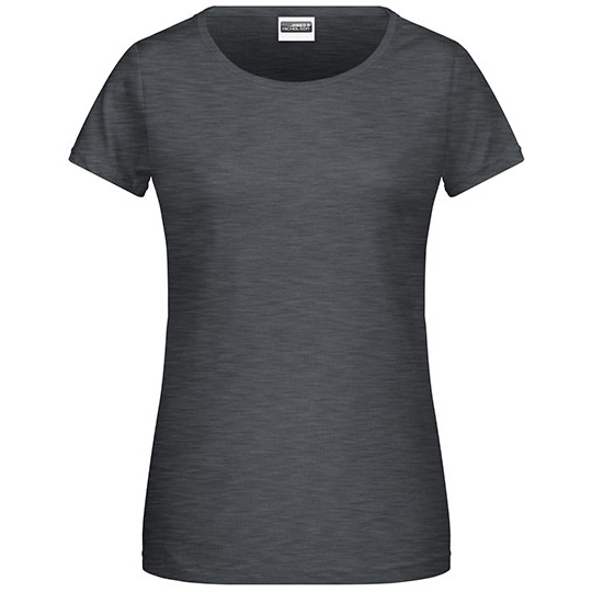 T-shirt Damski Klasyczny JN8007 - Black Heather