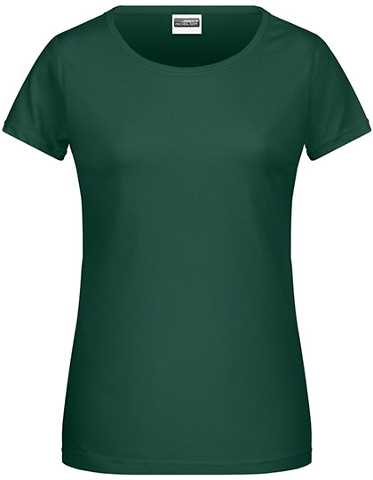 T-shirt Damski Klasyczny JN8007 - Dark Green