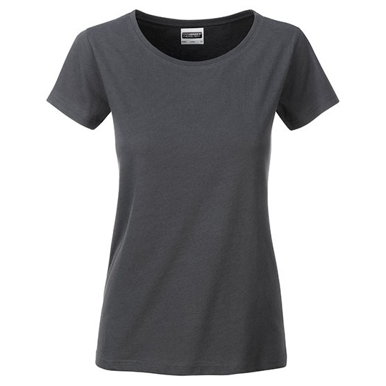 T-shirt damski slim JN8007 - Graphite (Solid)